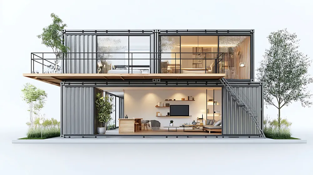 Aménagement de containers résidentiels près de Dijon